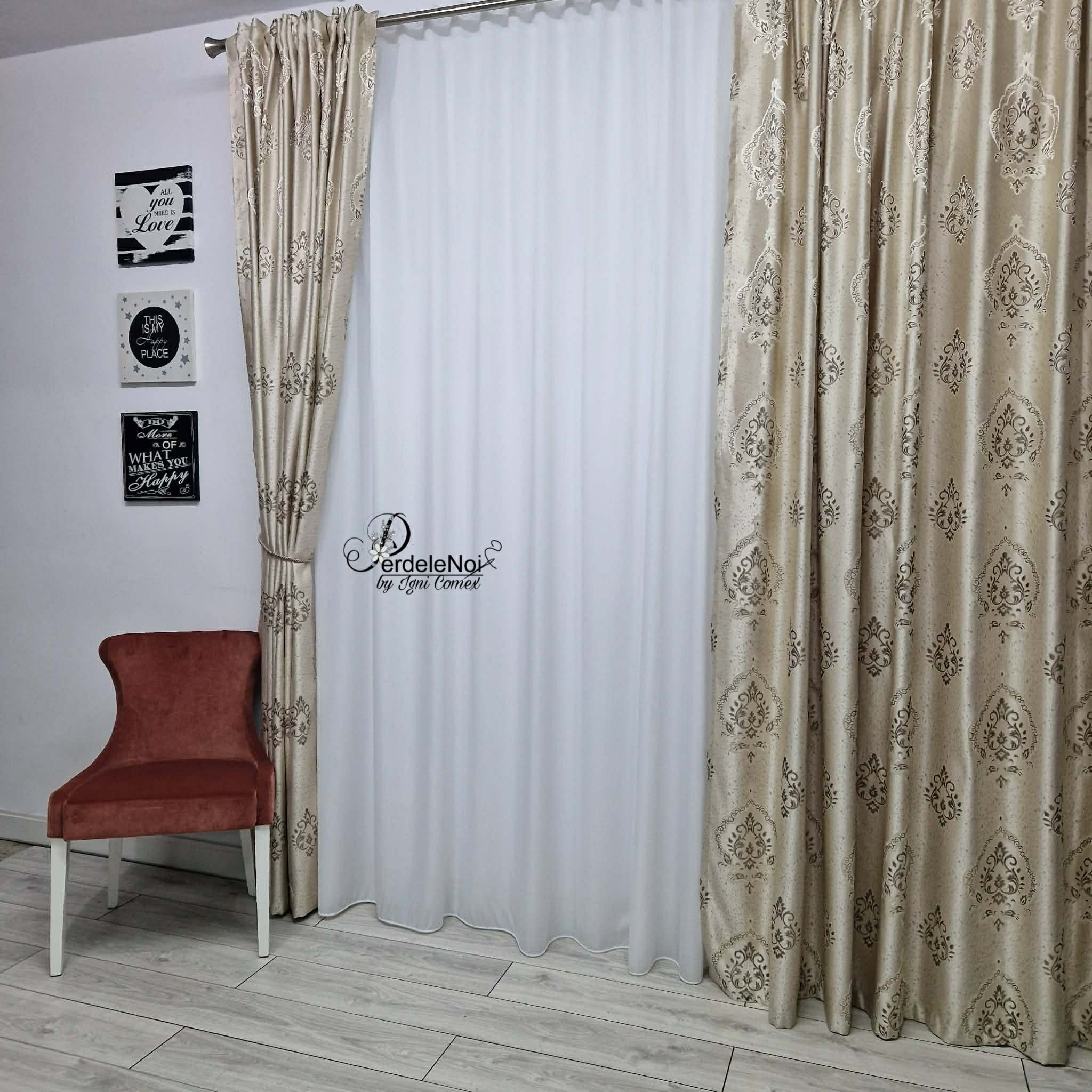Draperie baroc bej Draperie baroc bej