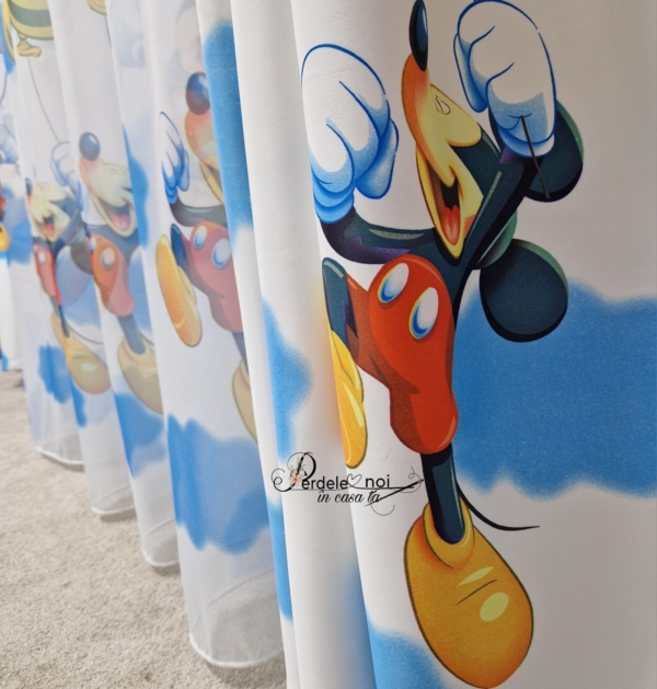 Draperie copii Mickey cu baloane