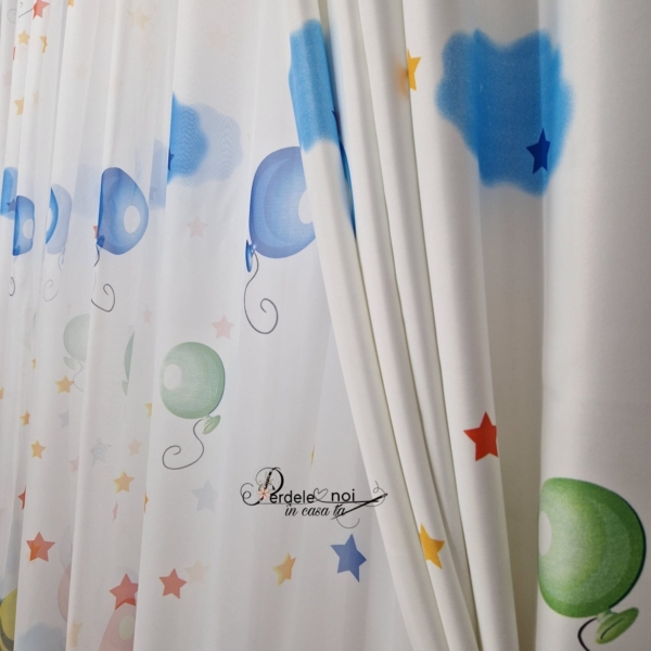 Draperie copii Mickey cu baloane