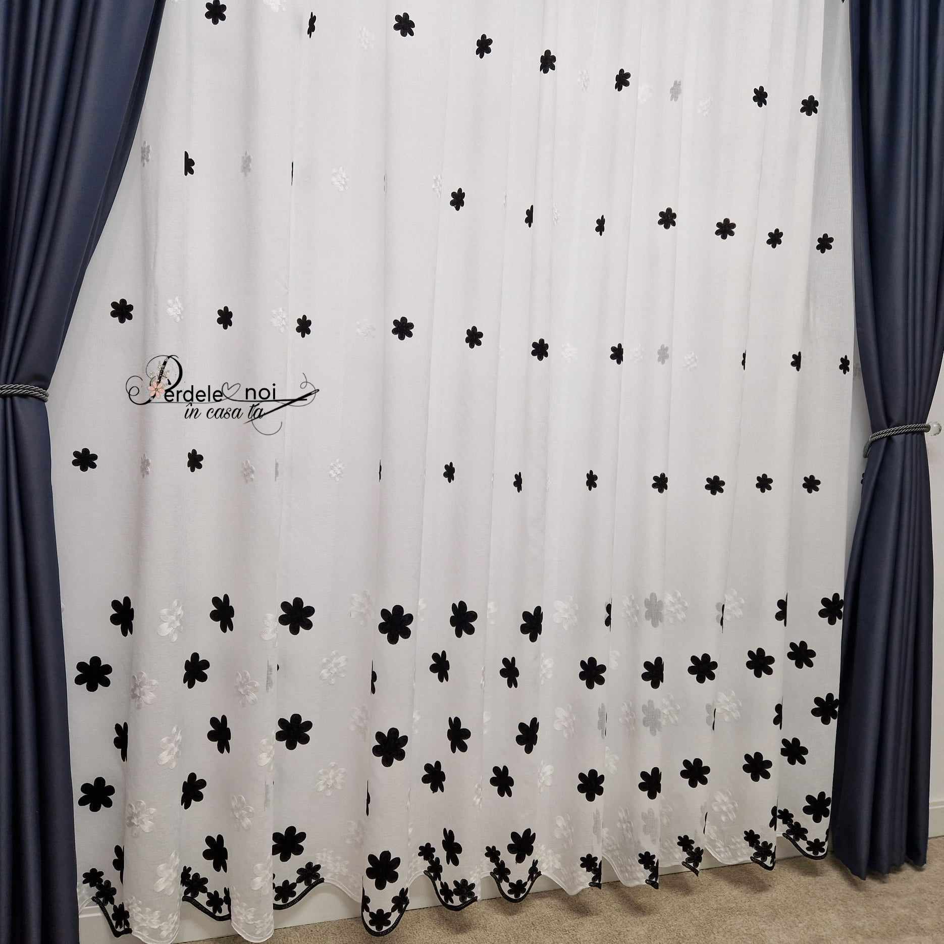 Draperie blackout uni gri antracit Draperie blackout uni gri antracit