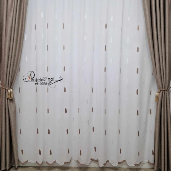 Draperie rustic bej