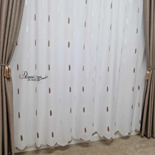 Draperie rustic bej