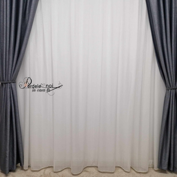 Draperie rustic gri antracit