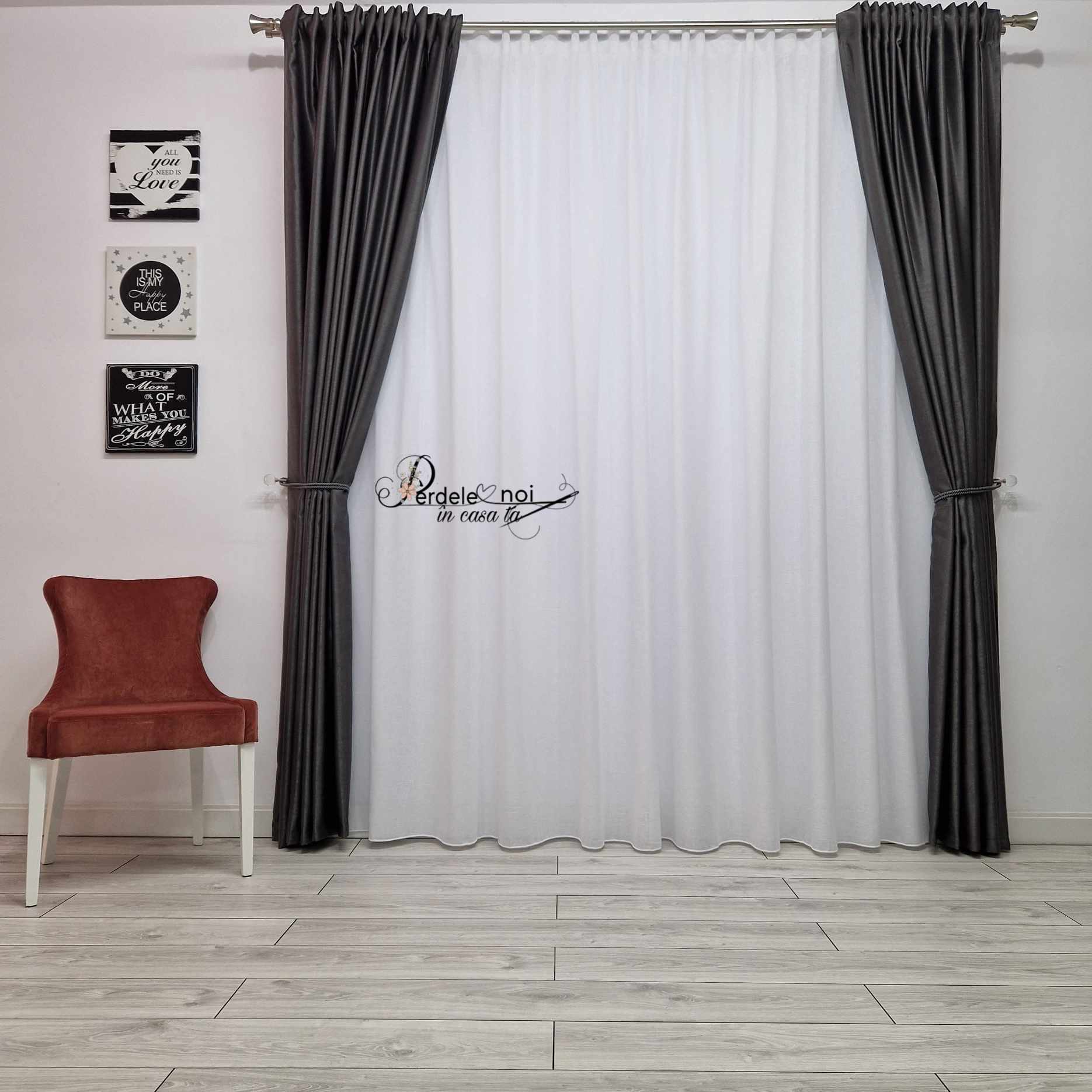Draperie soft gri Draperie soft gri