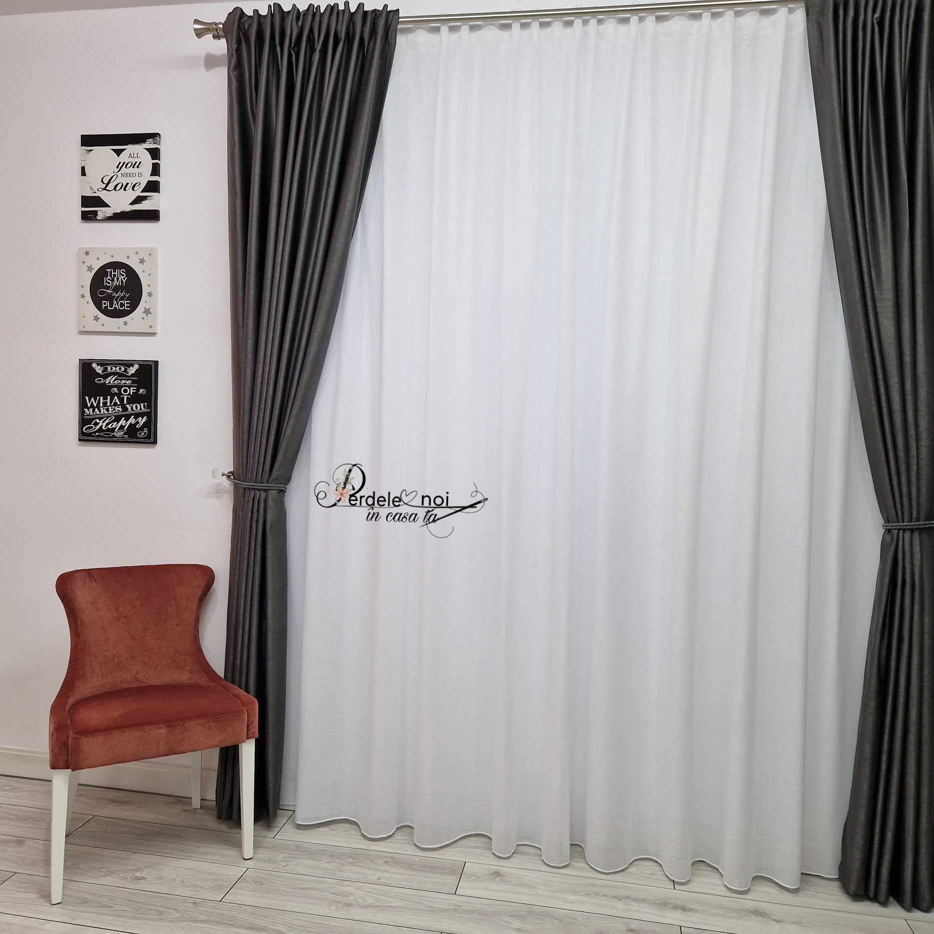 Draperie soft gri Draperie soft gri