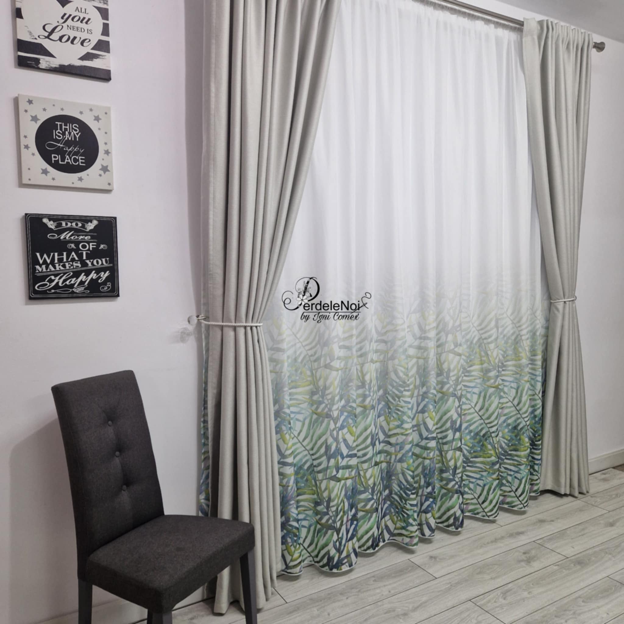 Draperie rustic gri deschis Draperie rustic gri deschis