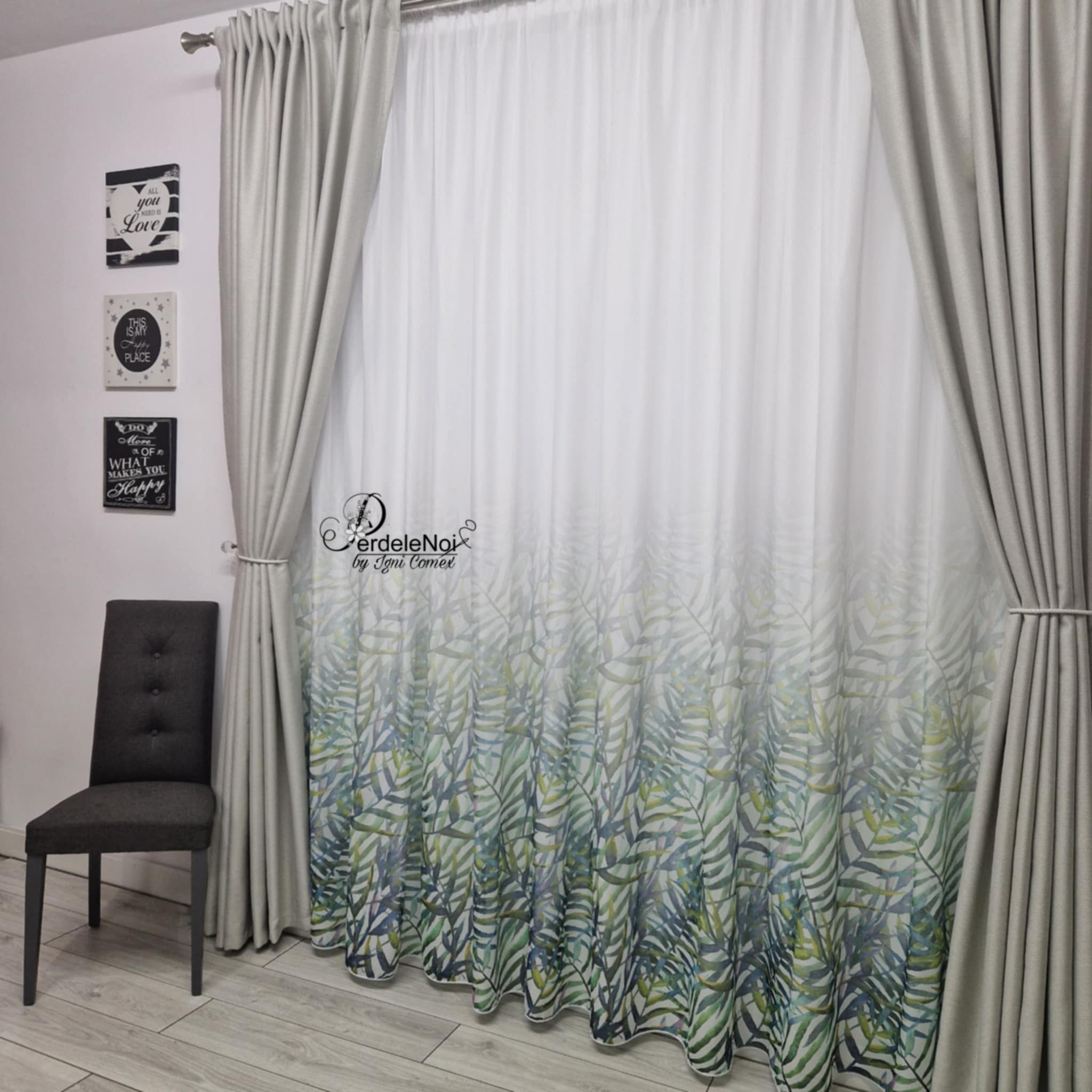 Draperie rustic gri deschis Draperie rustic gri deschis