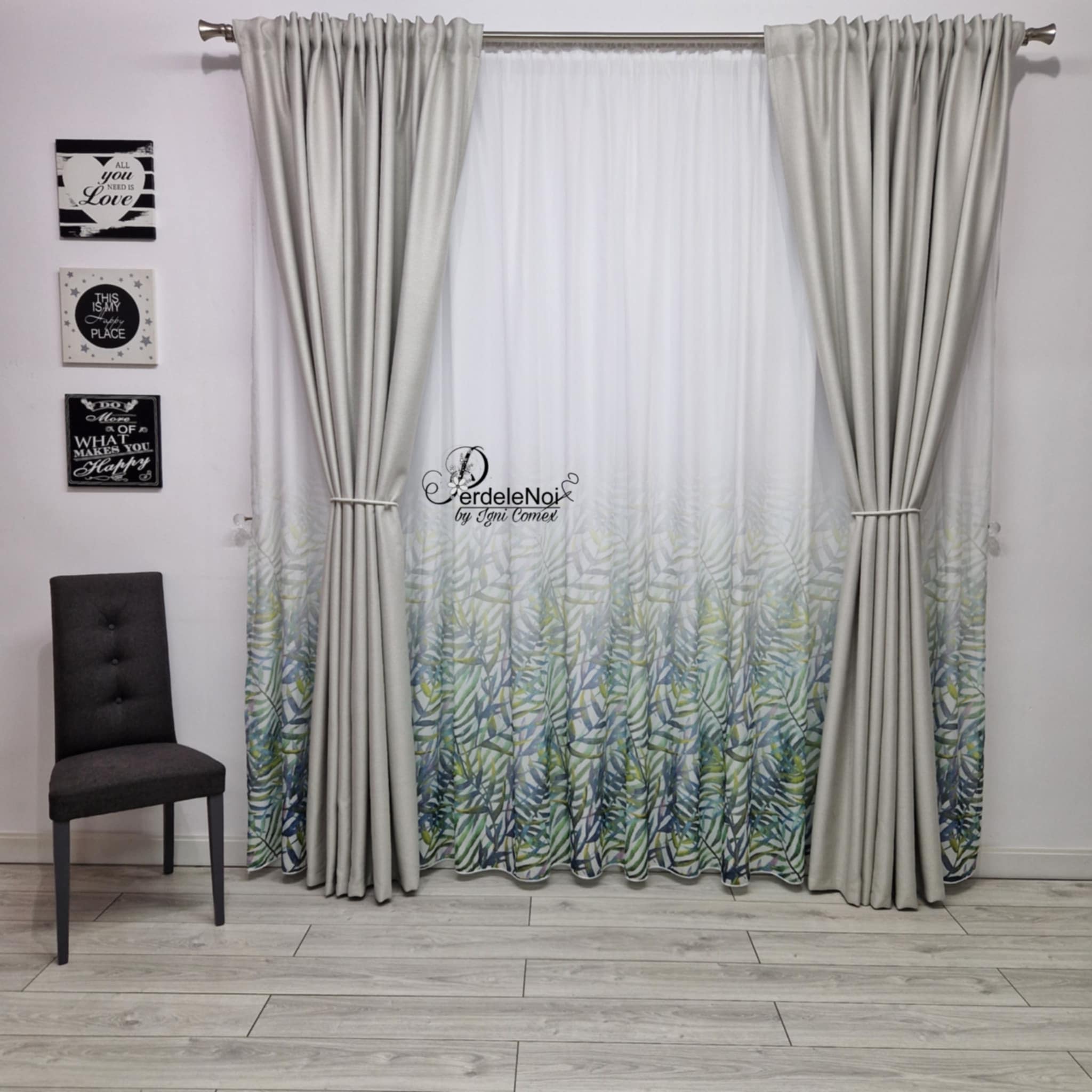 Draperie rustic gri deschis Draperie rustic gri deschis