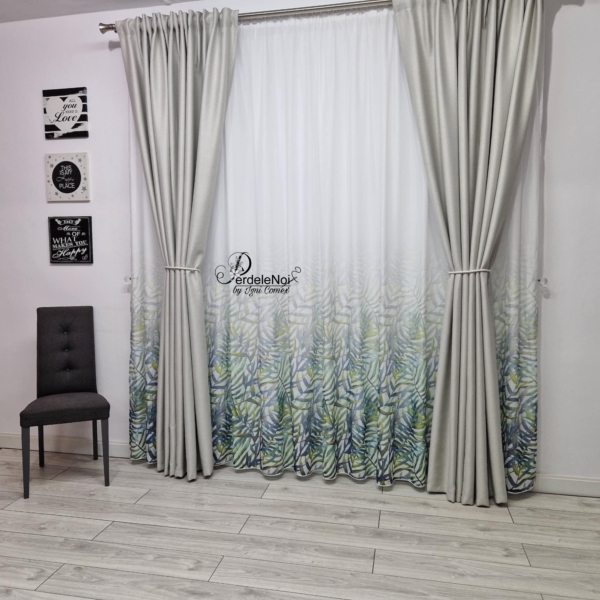 Draperie rustic gri deschis Draperie rustic gri deschis