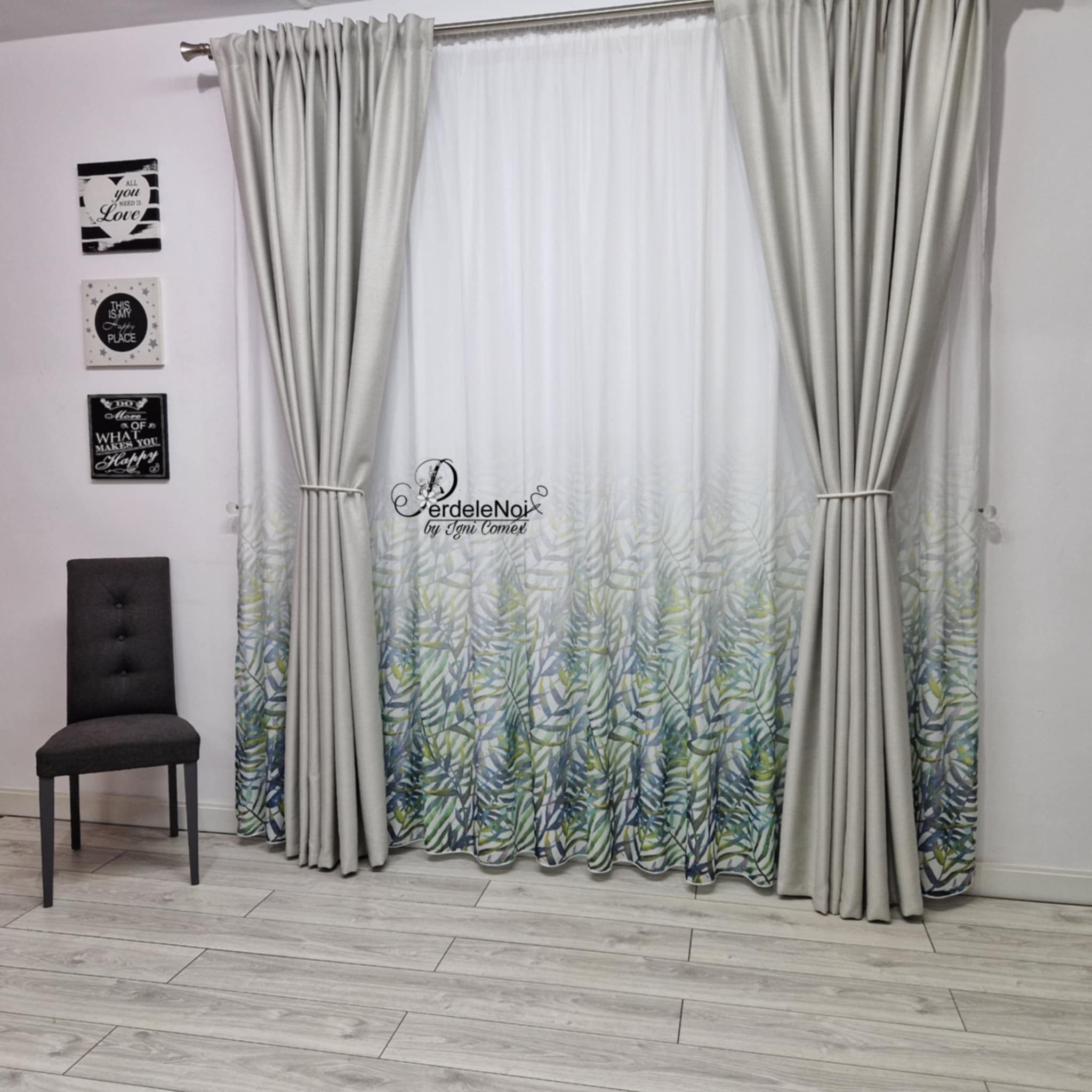 Draperie rustic gri deschis Draperie rustic gri deschis