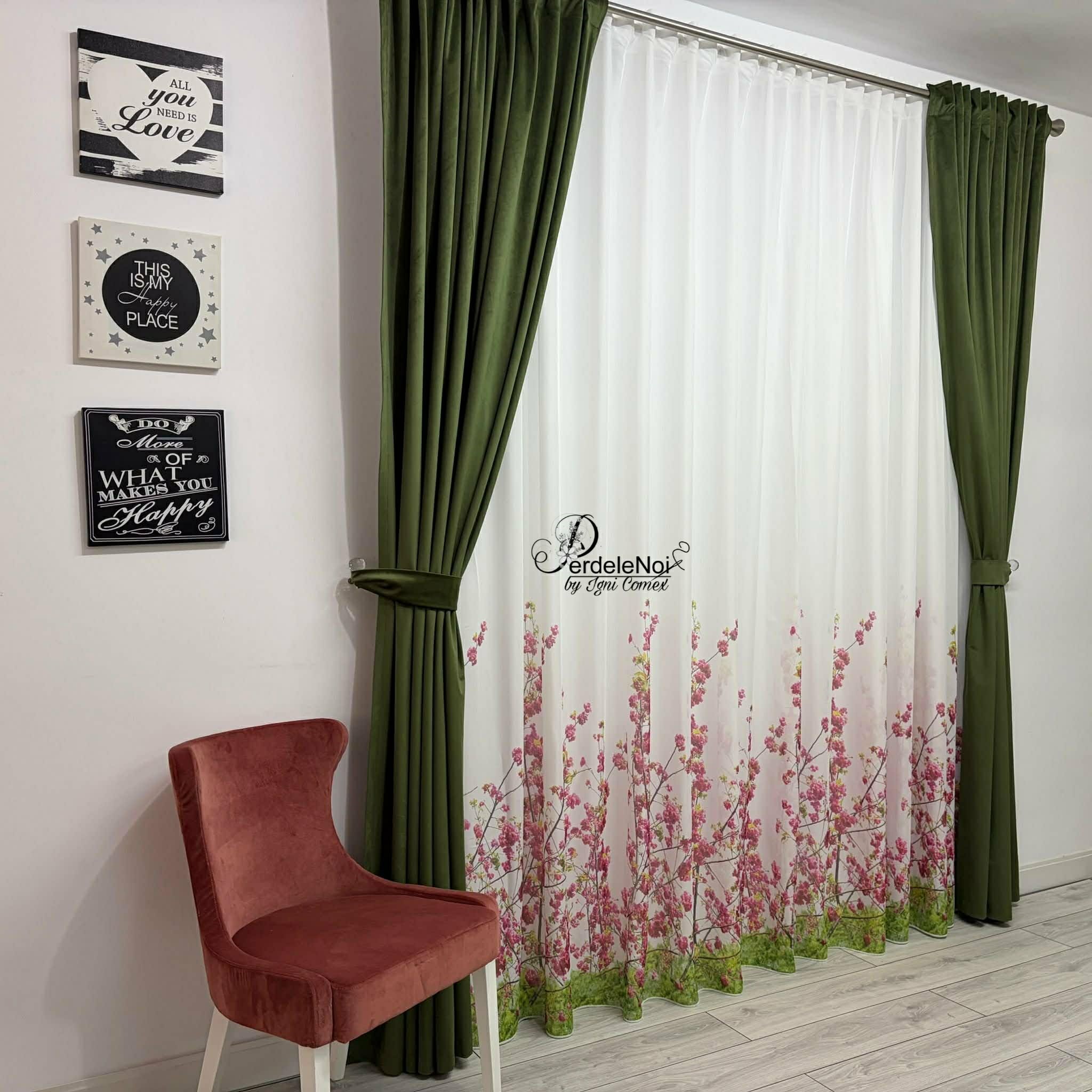 Draperie catifea Olive Draperie catifea Olive