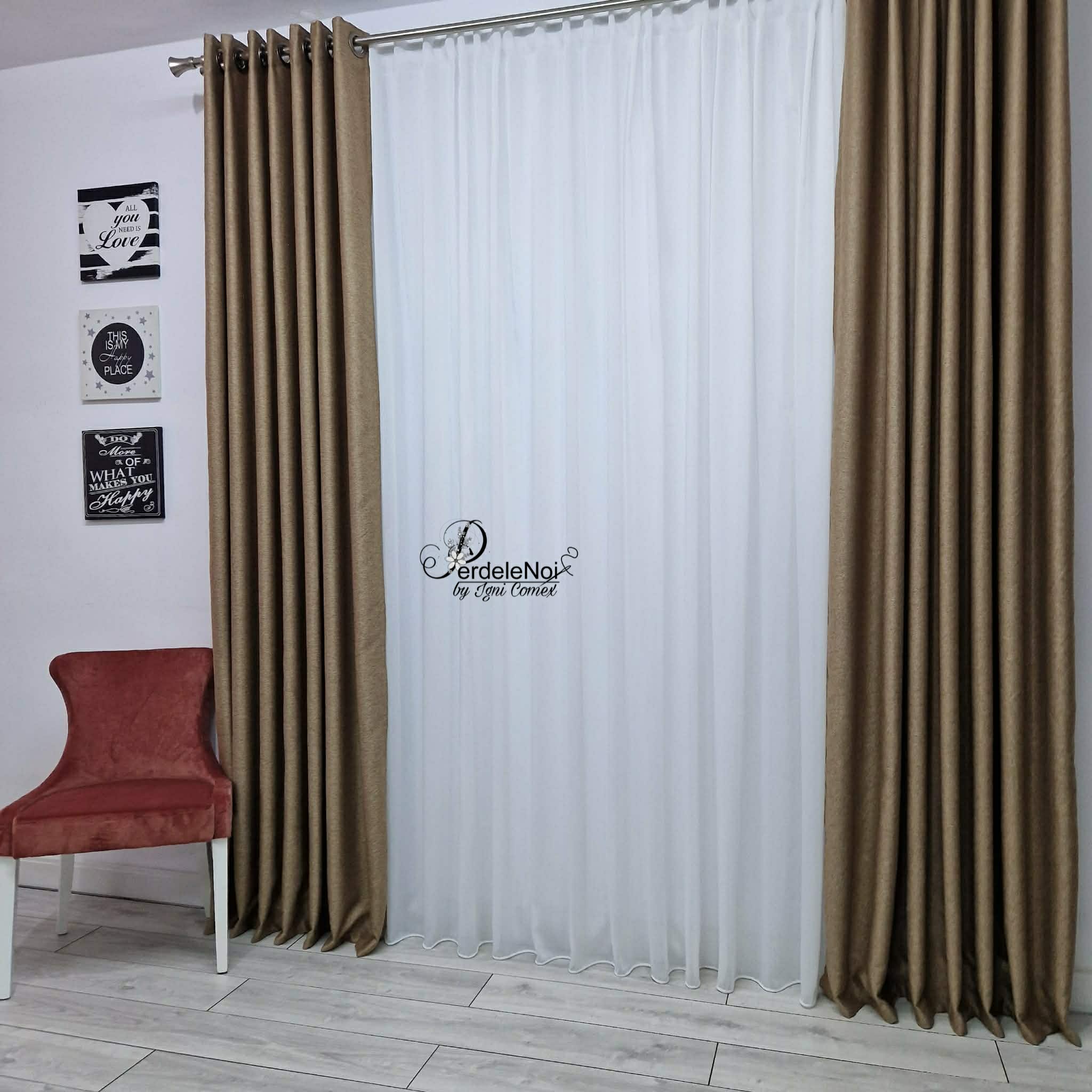 Perdea amestec bumbac, ivoire Perdea amestec bumbac, ivoire