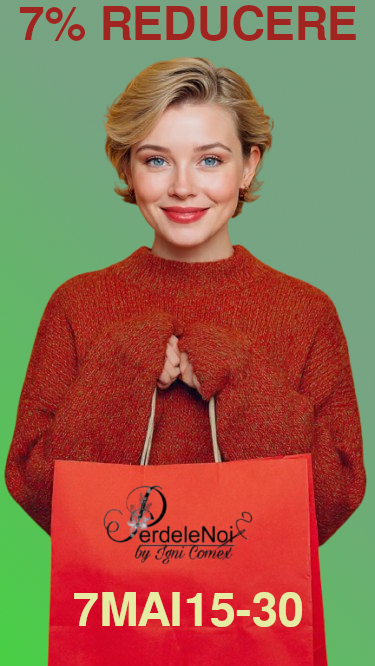 Young blonde woman red shopping bag 7% 15 30MAI2026