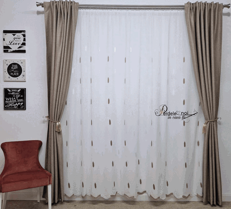Draperii rustic